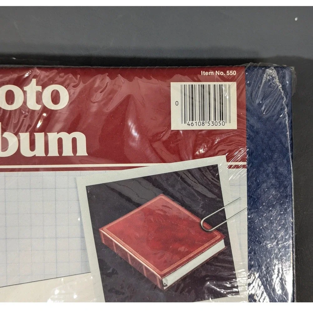 Springfield 100 Magnetic Page Photo Album Navy Blue Square Ring Holds 600 550